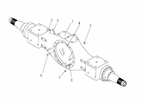 Чертеж/фото узла 4.04 карьерного самосвала HOWO Sinotruk